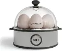 NutriCook Rapid Egg Cooker: 7 Egg Capacity Electric Egg Cooker for Boiled Eggs, Poached Eggs, Scrambled Eggs, or Omelettes with Auto Shut Off Feature