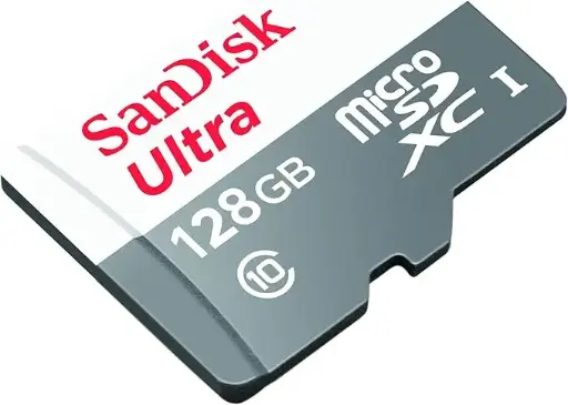 Sandisk Ultra Microsdxc Uhs 1 Card 100Mb/S Grey -Sdsqunr-128G-Gn3Mn, Grey